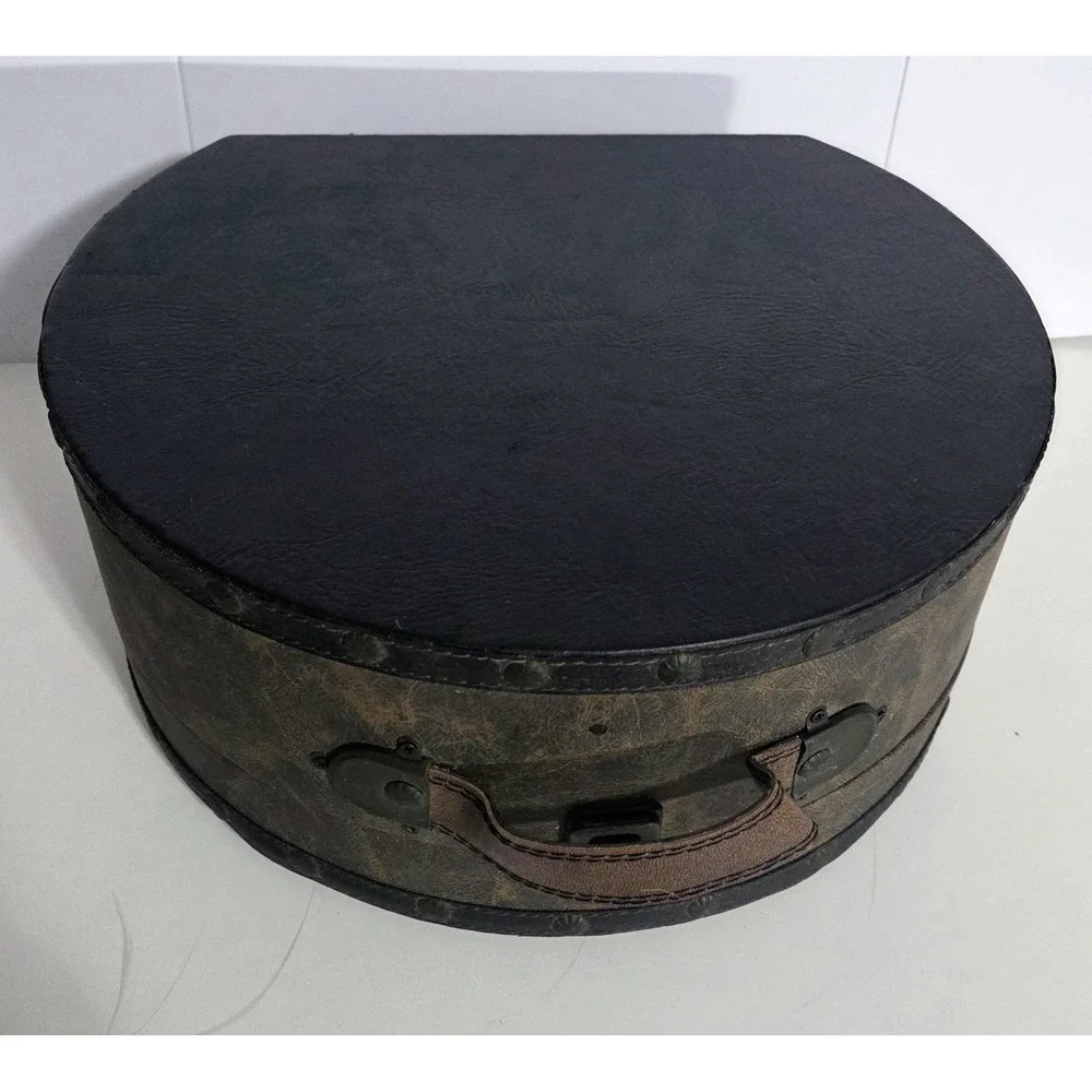Vintage‎ Style Storage Box Luggage Hat Box Travel Decorative Retro Case PARIS